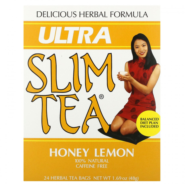 Hobe Labs, Чай для похудения Ultra Slim, мед с лимоном, 24 пакетика травяного чая, 1,69 унции (48 г) Hobe Labs, Чай для похудения Ultra Slim, мед с лимоном, 24 пакетика травяного чая, 1,69 унции (48 г)