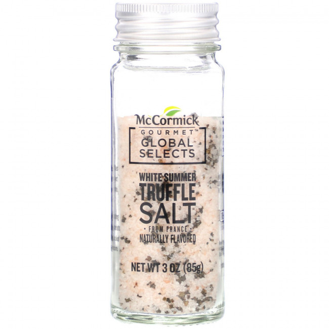 McCormick Gourmet Global Selects, соль с белым летним трюфелем из Франции, с натуральным вкусом, 85 г (3 унции) McCormick Gourmet Global Selects, соль с белым летним трюфелем из Франции, с натуральным вкусом, 85 г (3 унции)