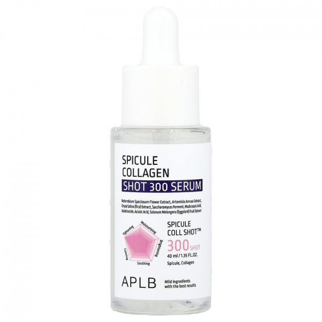 APLB, Сыворотка Spicule Collagen Shot 300, 1,35 жидк. унции (40 мл) APLB, Сыворотка Spicule Collagen Shot 300, 1,35 жидк. унции (40 мл)
