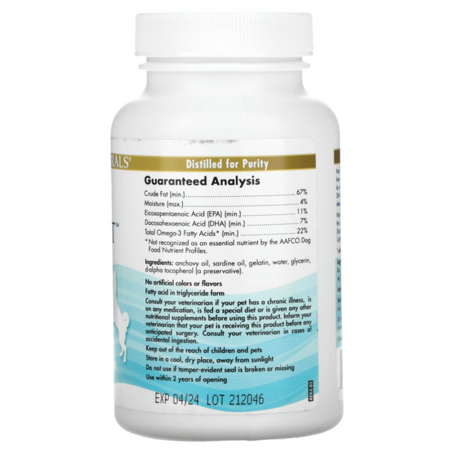 Nordic Naturals, Omega-3 Pet, для собак, 90 капсул Nordic Naturals, Omega-3 Pet, для собак, 90 капсул