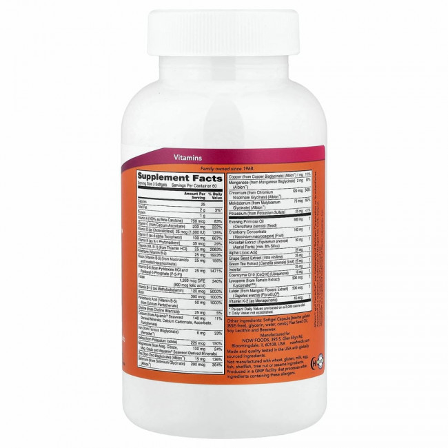 NOW Foods, EVE, превосходные мультивитамины для женщин, 180 капсул NOW Foods, EVE, превосходные мультивитамины для женщин, 180 капсул