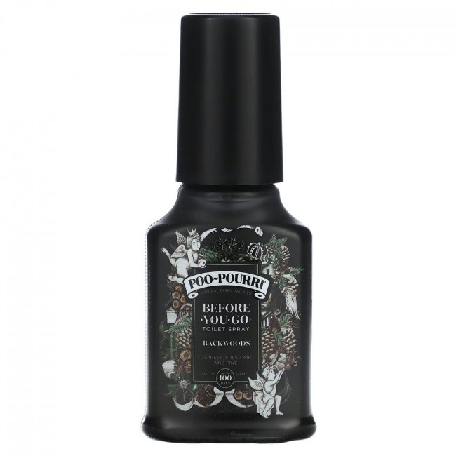 Poo-Pourri, Before You Go Toilet Spray, Backwoods, Cypress, Fresh Air and Pine, 2 fl oz (59 ml)