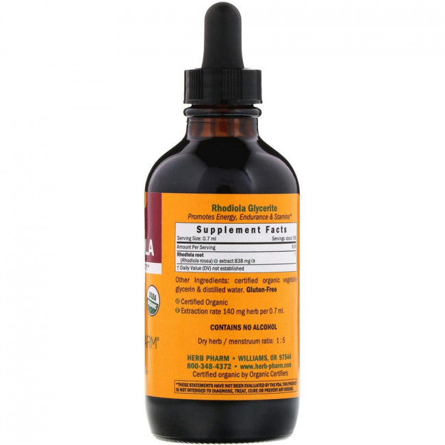 Herb Pharm, Rhodiola, Alcohol-Free, 4 fl oz (120 ml)