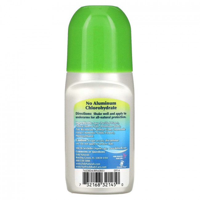 Naturally Fresh, Шариковый дезодорант Кристалл, без отдушек, 3 жидких унций (90 мл) Naturally Fresh, Шариковый дезодорант Кристалл, без отдушек, 3 жидких унций (90 мл)