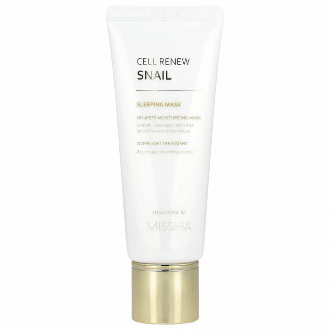 Missha, Super Aqua, Cell Renew Snail, ночная маска, 110 мл (3,7 жидк. унции)
