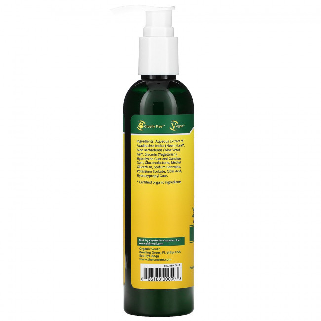 Organix South, TheraNeem Naturals, гель из листьев нима и алоэ, для нежного ухода, без запаха, 240 мл (8 жидк. унций) Organix South, TheraNeem Naturals, гель из листьев нима и алоэ, для нежного ухода, без запаха, 240 мл (8 жидк. унций)