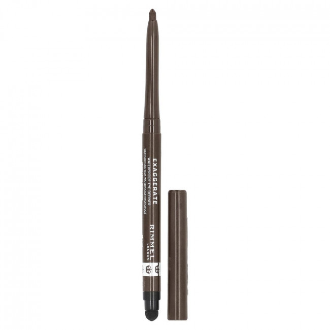 Rimmel London, Exaggerate Waterproof Eye Definer, 212 Rich Brown, 0.009 oz (0.28 g) Rimmel London, Exaggerate Waterproof Eye Definer, 212 Rich Brown, 0.009 oz (0.28 g)