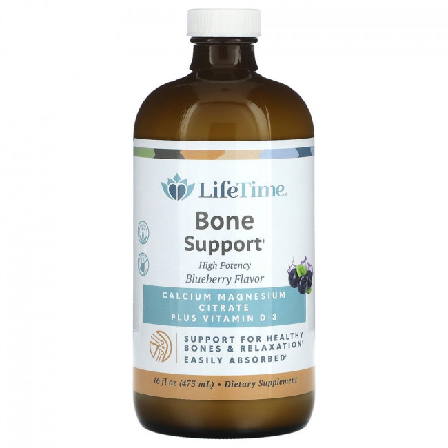 LifeTime Vitamins, цитрат кальция и магния с витамином D3, вкус голубики, 473 мл (16 жидк. унций) LifeTime Vitamins, цитрат кальция и магния с витамином D3, вкус голубики, 473 мл (16 жидк. унций)