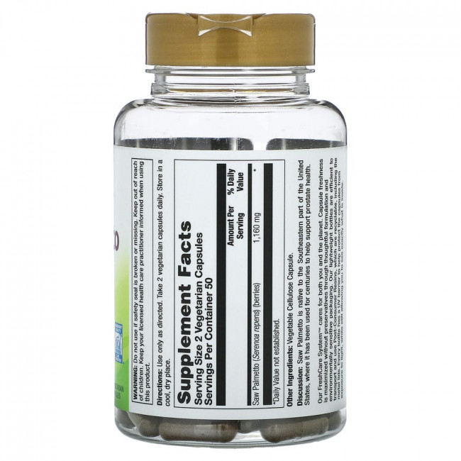 Nature's Life, Saw Palmetto Berries, 580 mg, 100 Vegetarian Capsules