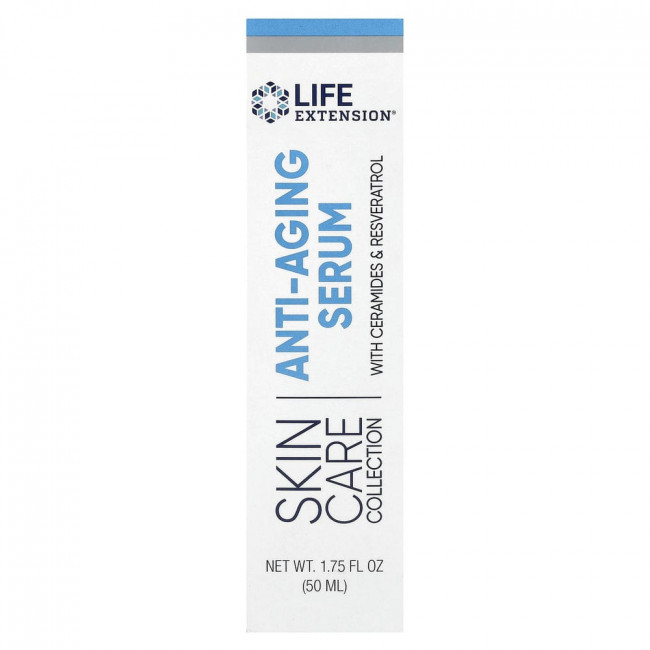 Life Extension, Skin Care Collection, антивозрастная сыворотка, 50 мл (1,75 жидк. Унции) Life Extension, Skin Care Collection, антивозрастная сыворотка, 50 мл (1,75 жидк. Унции)