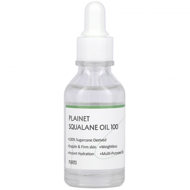 Purito, Plainet Squalane Oil 100, 30 мл (1,01 жидк. Унции) Purito, Plainet Squalane Oil 100, 30 мл (1,01 жидк. Унции)