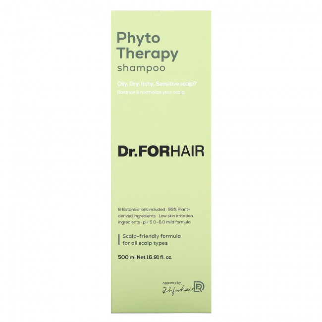 Dr.ForHair, Фитотерапевтический шампунь, 500 мл (16,91 жидк. Унции) Dr.ForHair, Фитотерапевтический шампунь, 500 мл (16,91 жидк. Унции)