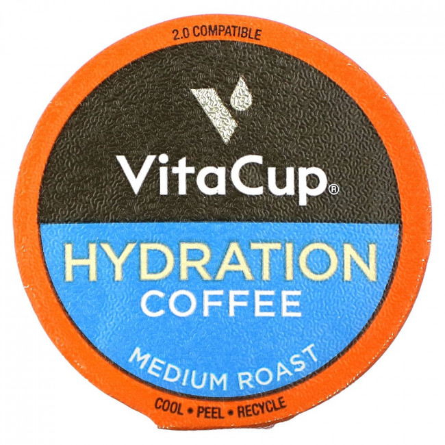 VitaCup, Hydration, Coffee & Electrolytes, Medium Roast, 18 Pods, 0.16 oz (4.5 g) Each