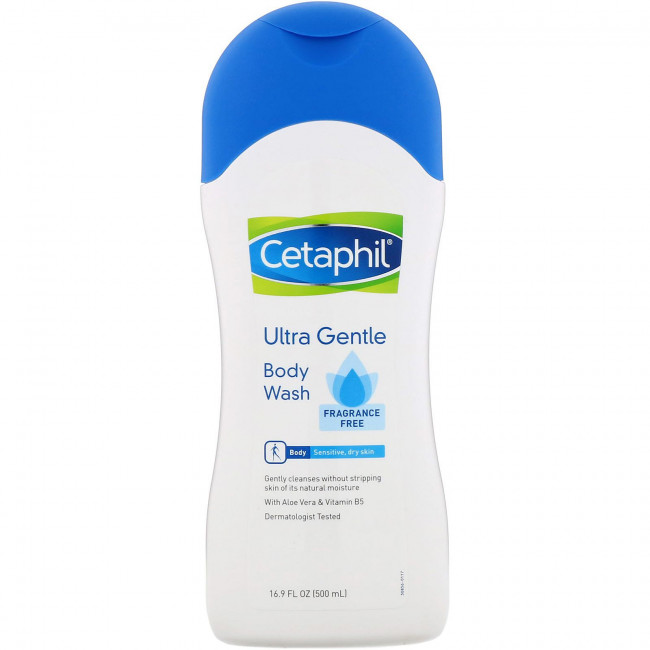 Cetaphil, Ultra Gentle, гель для душа, без отдушки, 500 мл Cetaphil, Ultra Gentle, гель для душа, без отдушки, 500 мл