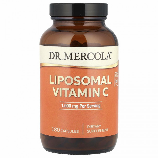 Dr. Mercola, Липосомальный витамин C, 500 мг, 180 капсул Dr. Mercola, Липосомальный витамин C, 500 мг, 180 капсул