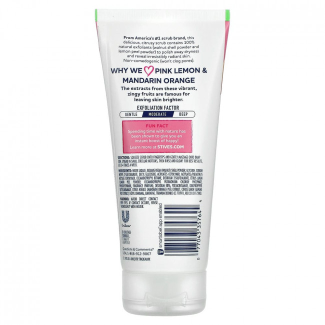 St. Ives, Radiant Skin, скраб для тела «Розовый лимон и мандарин», 170 г (6 унций) St. Ives, Radiant Skin, скраб для тела «Розовый лимон и мандарин», 170 г (6 унций)