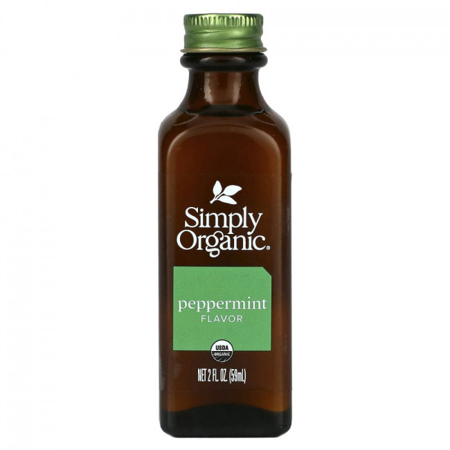 Simply Organic, Экстракт перечной мяты, 2 жидкие унции (59 мл)