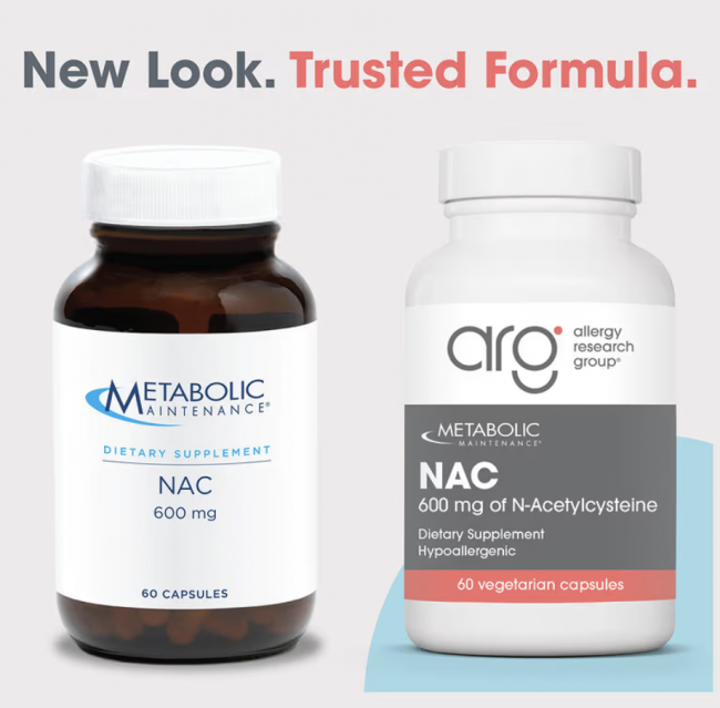 Metabolic Maintenance, NAC, 600 мг, 60 капсул