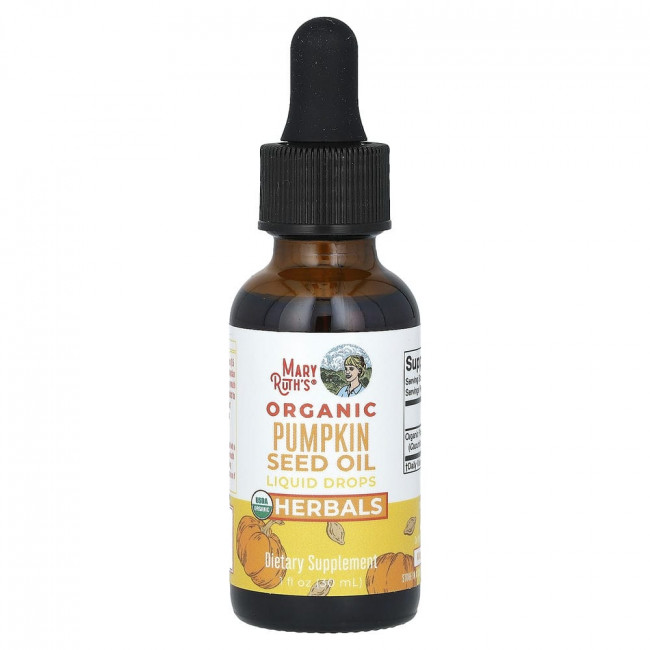 MaryRuth's, Organic Pumpkin Seed Oil Liquid Drops, Alcohol Free, 1 fl oz (30 ml)