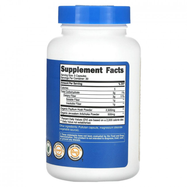 Nutricost, клетчатка, 150 капсул