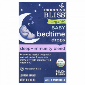 Mommy's Bliss, Органические капли для детей от 4 месяцев, 60 мл (2 жидк. Унции)