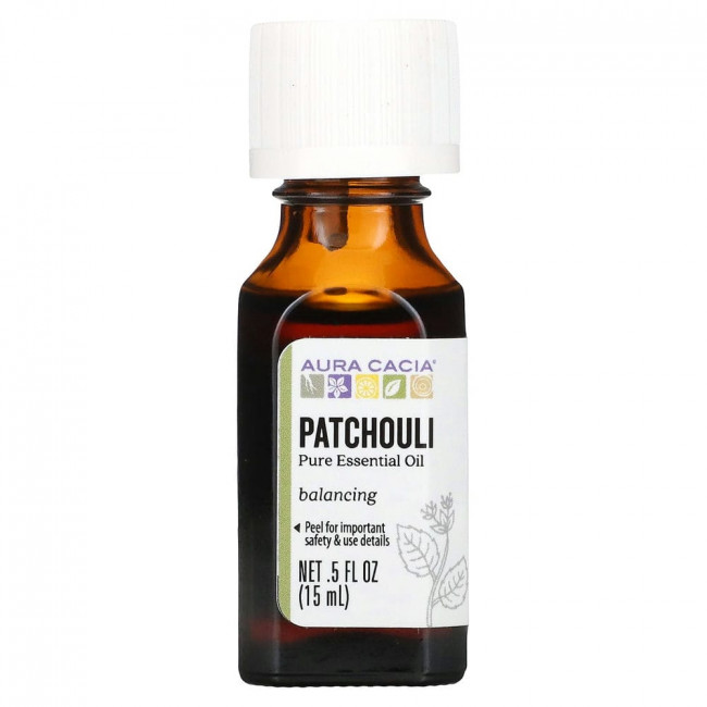 Aura Cacia, чистое эфирное масло, пачули, 15 мл (0,5 жидк. унции) Aura Cacia, чистое эфирное масло, пачули, 15 мл (0,5 жидк. унции)