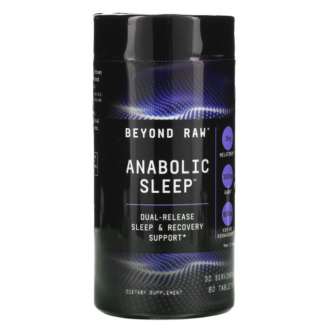 GNC, Beyond Raw, Anabolic Sleep, средство с высокой биологической активностью для улучшения качества сна, 60 таблеток