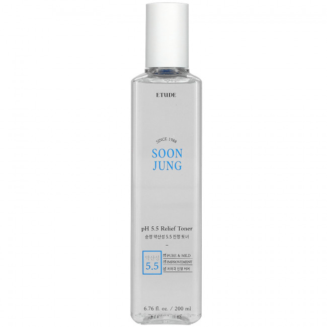 Etude, Soon Jung, успокаивающий тоник с pH 5,5, 200 мл (6,76 жидк. Унции)
