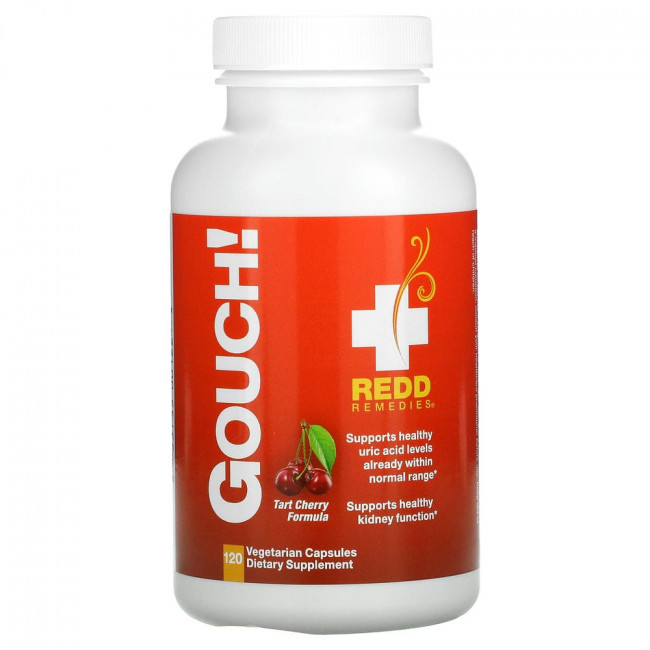 Redd Remedies, Gouch!, поддержка нормального уровня мочевой кислоты, 120 вегетарианских капсул Redd Remedies, Gouch!, поддержка нормального уровня мочевой кислоты, 120 вегетарианских капсул
