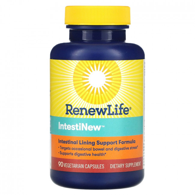 Renew Life, IntestiNew, 90 растительных капсул Renew Life, IntestiNew, 90 растительных капсул