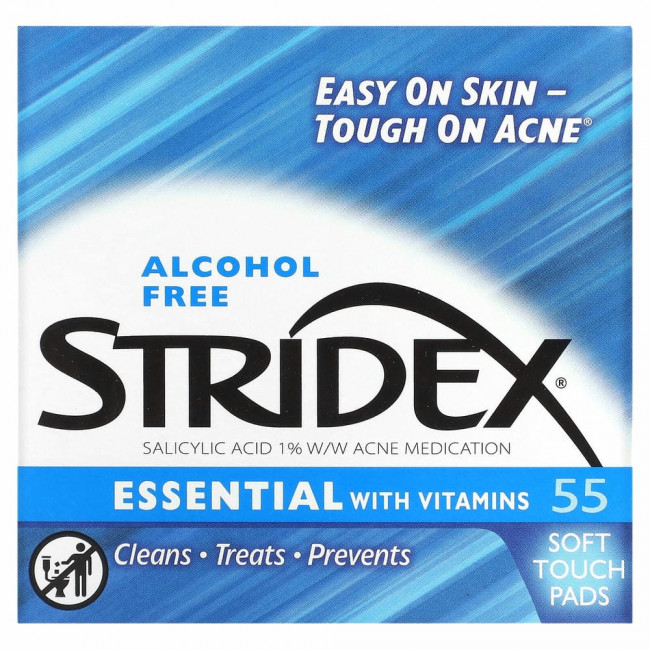 Stridex, Single-Step Acne Control, не содержащие спирта , 55 мягких салфеток, 4.21 в каждой Stridex, Single-Step Acne Control, не содержащие спирта , 55 мягких салфеток, 4.21 в каждой