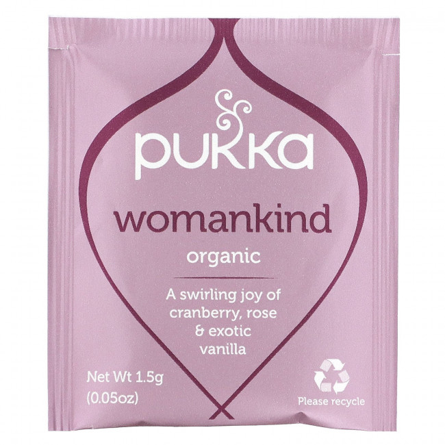 Pukka Herbs, Womankind, без кофеина, 20 пакетиков-саше с травяным чаем, 1,05 унц. (30 г) Pukka Herbs, Womankind, без кофеина, 20 пакетиков-саше с травяным чаем, 1,05 унц. (30 г)