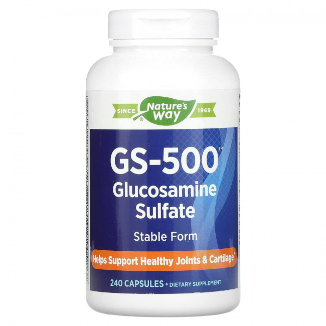 Nature's Way, GS-500 глюкозамина сульфат`` 240 капсул Nature's Way, GS-500 глюкозамина сульфат`` 240 капсул