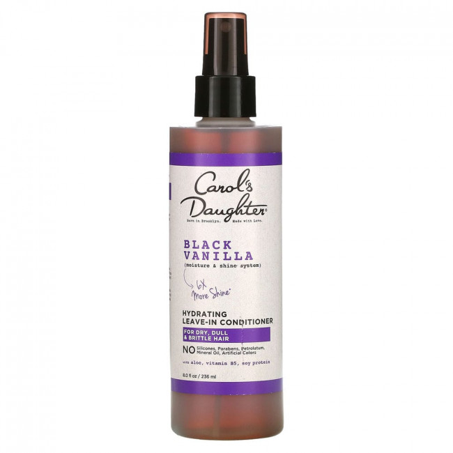 Carol's Daughter, Black Vanilla, Moisture & Shine System, Увлажняющий несмываемый кондиционер, для сухих, тусклых и ломких волос, 8 жидких унций (236 мл) Carol's Daughter, Black Vanilla, Moisture & Shine System, Увлажняющий несмываемый кондиционер, для сухих, тусклых и ломких волос, 8 жидких унций (236 мл)