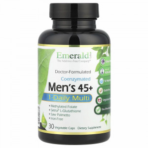 Emerald Laboratories, мультивитаминный комплекс, для мужчин от 45 лет, 1 раз в день, 30 вегетарианских капсул