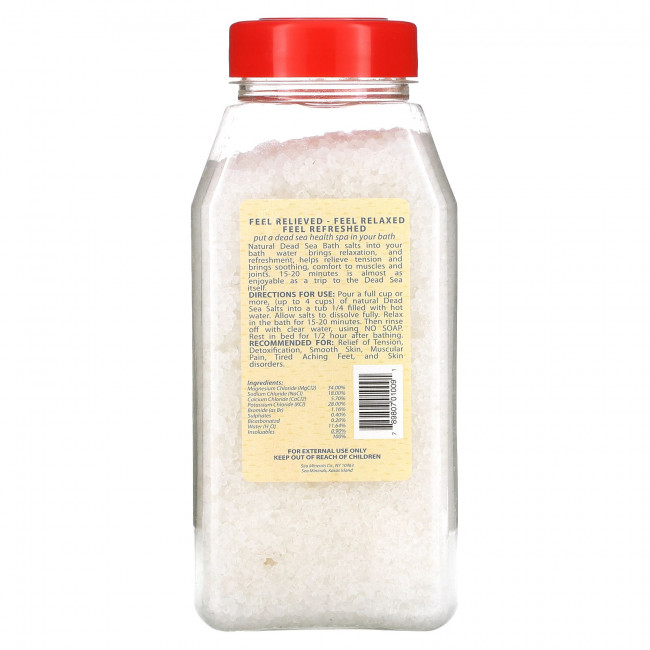 Sea Minerals, соль для ванны из Мертвого моря, 906 г (32 унции) Sea Minerals, соль для ванны из Мертвого моря, 906 г (32 унции)