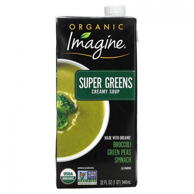 Imagine Soups, Organic Super Greens Creamy Soup, 32 fl oz (946 ml)