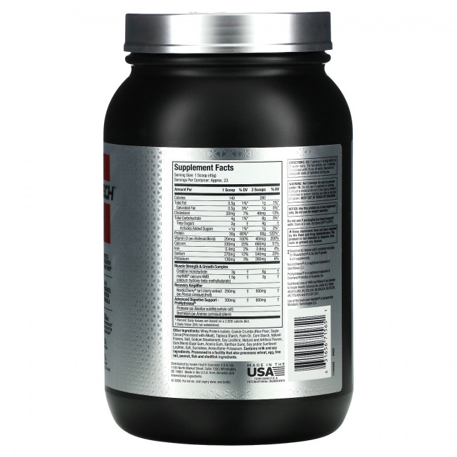 Muscletech, Nitro Tech Elite, печенье и сливки, 2,21 фунта (1 кг)