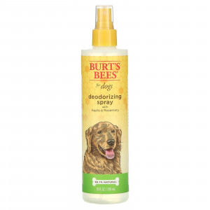Burt's Bees, Дезодорирующий спрей для собак с яблоком и розмарином, 10 жидких унций (296 мл)