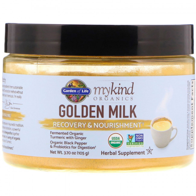 Garden of Life, MyKind Organics, золотое молоко, восстановление и питание, 105 г (3,7 унции) Garden of Life, MyKind Organics, золотое молоко, восстановление и питание, 105 г (3,7 унции)