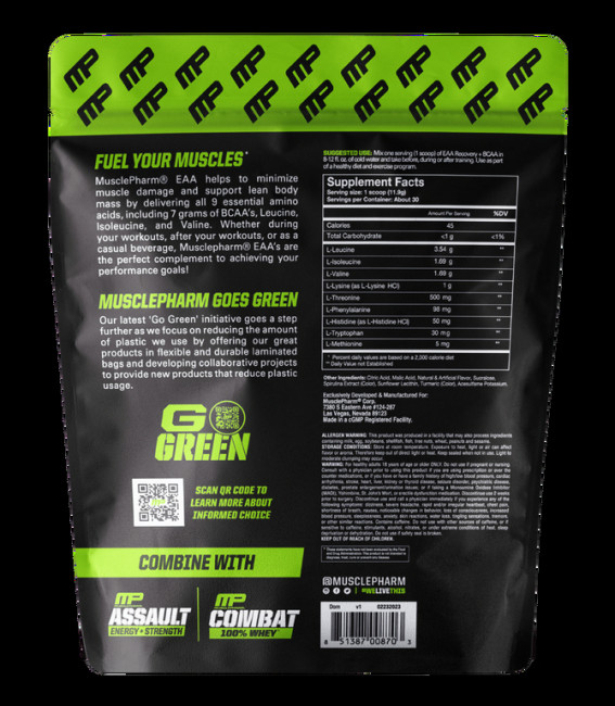 MusclePharm, EAA, восстановление + BCAA, со вкусом арбуза, 366 г (12,9 унции) MusclePharm, EAA, восстановление + BCAA, со вкусом арбуза, 366 г (12,9 унции)