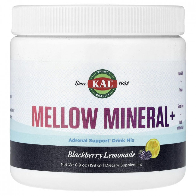 KAL, Mellow Mineral+, ежевичный лимонад, 198 г (6,9 унций) KAL, Mellow Mineral+, ежевичный лимонад, 198 г (6,9 унций)