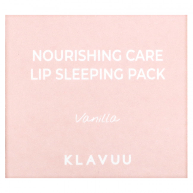 KLAVUU, Nourishing Care, ночная маска для губ, ваниль, 20 г (0,70 унции) KLAVUU, Nourishing Care, ночная маска для губ, ваниль, 20 г (0,70 унции)