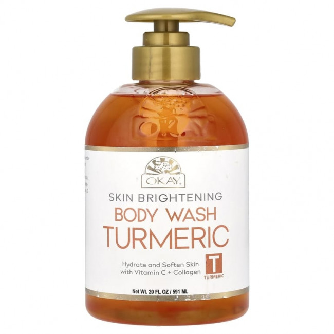 Okay Pure Naturals, Осветление кожи, гель для душа, куркума, 591 мл (20 жидк. унц.) Okay Pure Naturals, Осветление кожи, гель для душа, куркума, 591 мл (20 жидк. унц.)