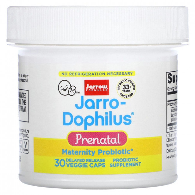 Jarrow Formulas, Jarro-Dophilus, для беременных, 6 миллиардов, 30 растительных капсул Jarrow Formulas, Jarro-Dophilus, для беременных, 6 миллиардов, 30 растительных капсул