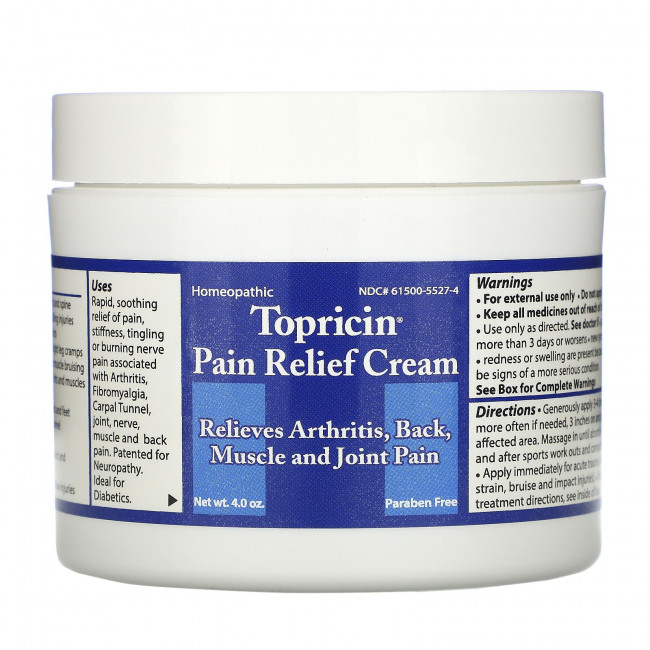 Topricin, Обезболивающий крем, 4,0 унции Topricin, Обезболивающий крем, 4,0 унции