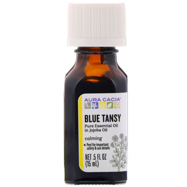 Aura Cacia, чистое эфирное масло на основе масла жожоба, голубая пижма, 15 мл (0,5 жидк. унции) Aura Cacia, чистое эфирное масло на основе масла жожоба, голубая пижма, 15 мл (0,5 жидк. унции)