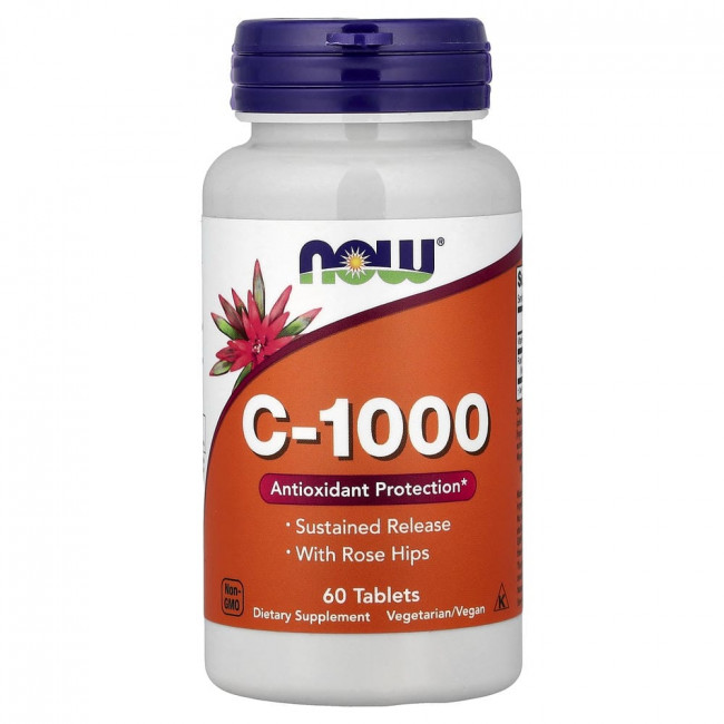 NOW Foods, C-1000, 60 таблеток