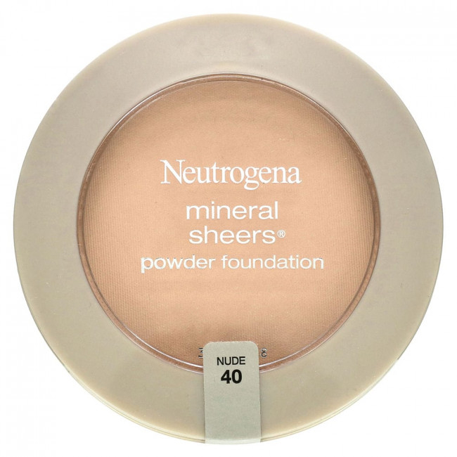 Neutrogena, Mineral Sheers, тональная пудра, оттенок Nude 40, 9,6 г (0,34 унции)