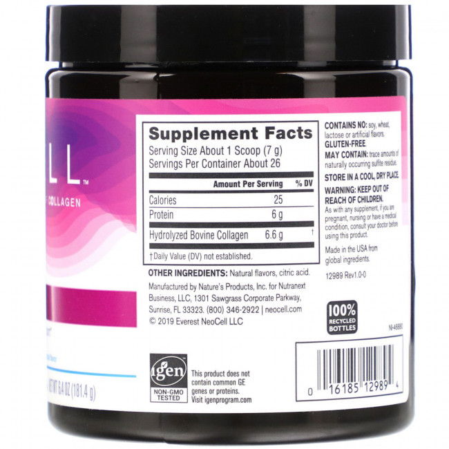 Neocell, Super Collagen, коллаген типа 1 и 3, французская ваниль, 181,4 г (6,4 унции) Neocell, Super Collagen, коллаген типа 1 и 3, французская ваниль, 181,4 г (6,4 унции)
